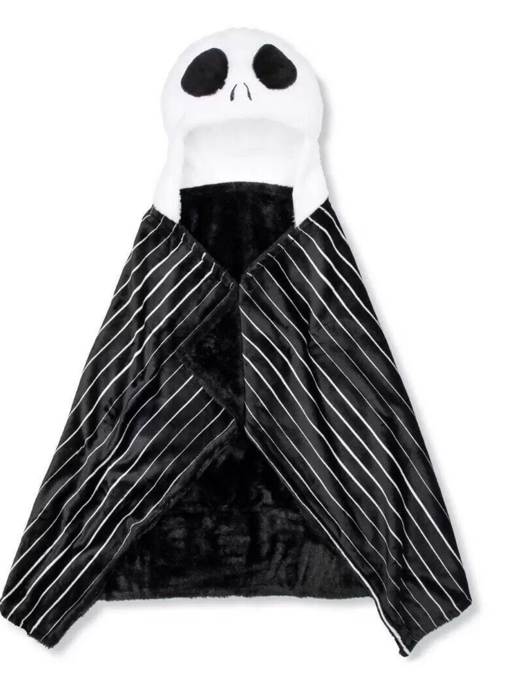 Jack skeleton hooded blanket